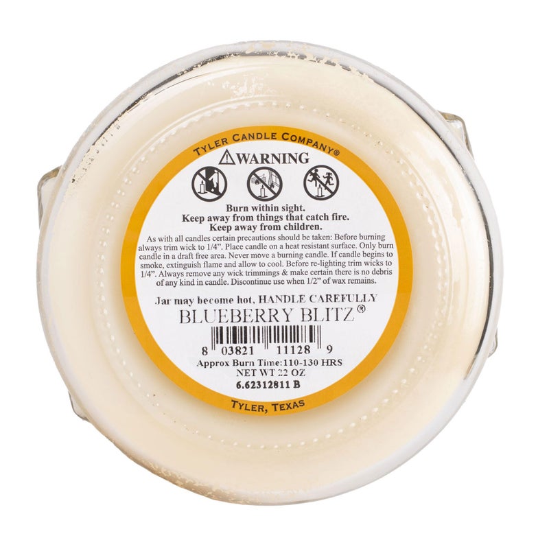 Tyler Candle Prestige Collection 22oz Two Wick Blueberry Blitz Scent (22 Oz.) (22 Oz.) - Image 4
